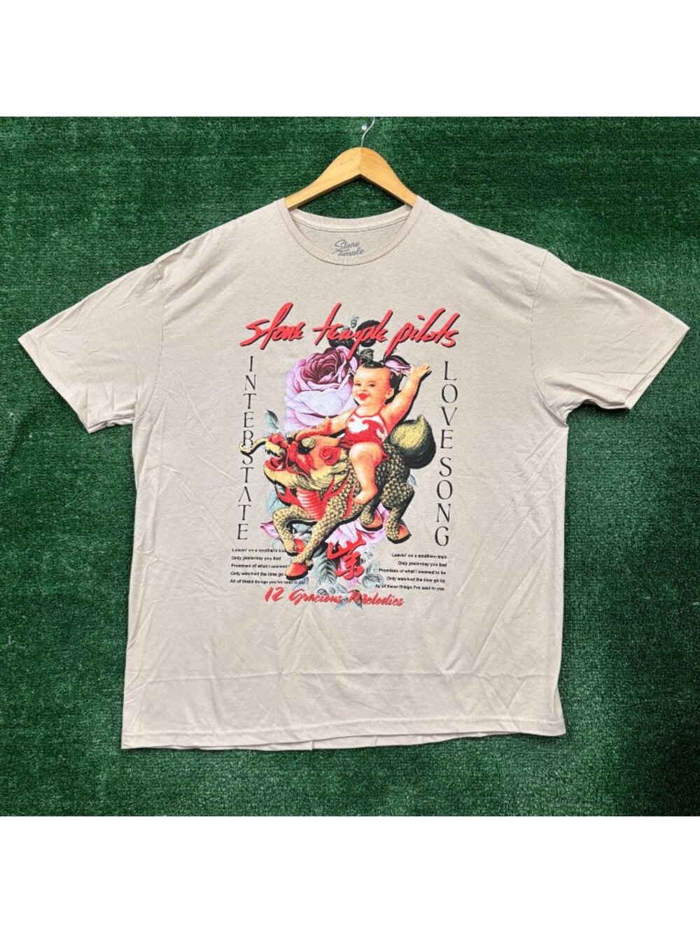 Stone Temple Pilots Purple Interstate Love Song Rock Band T-Shirt Size 2XL